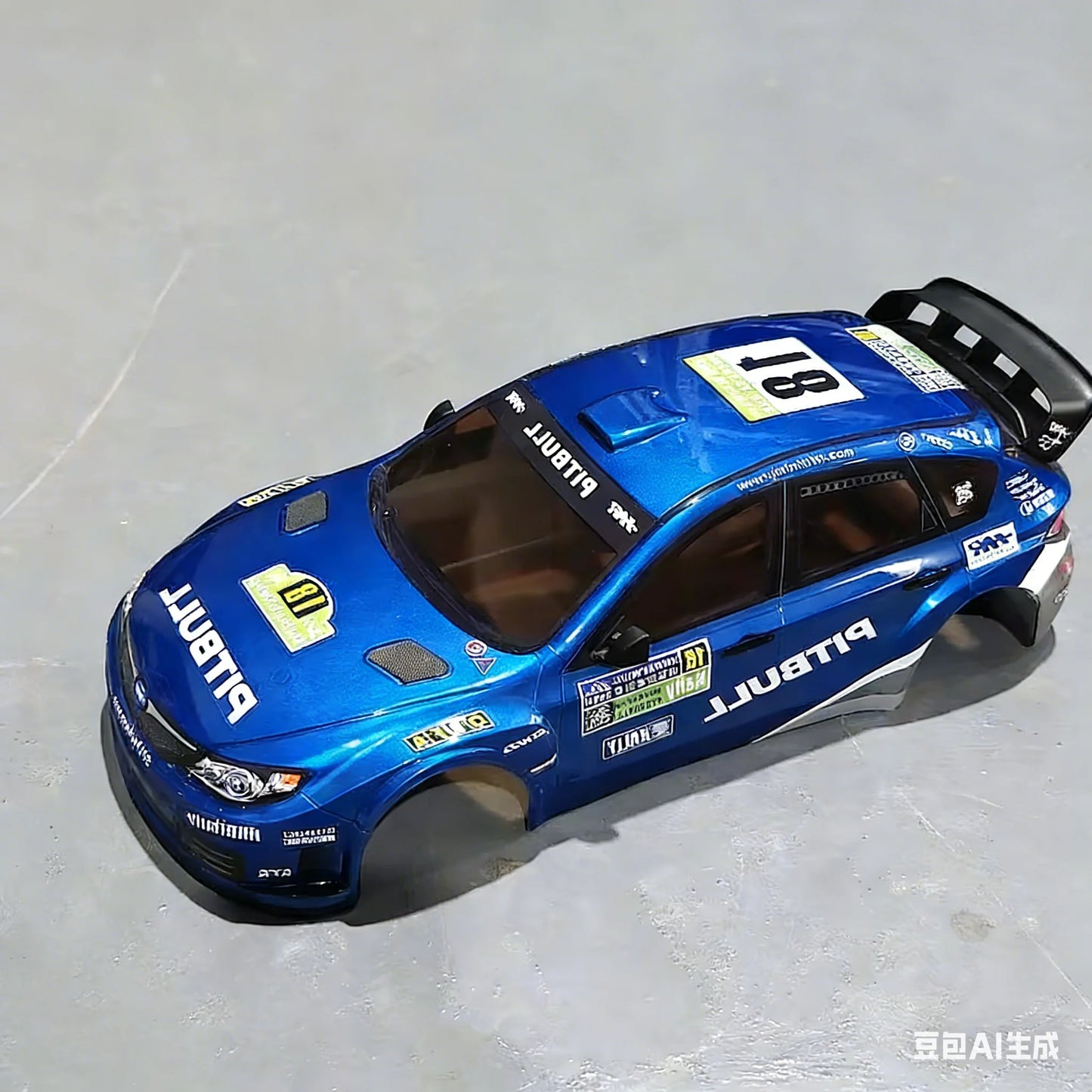 HNR H98349 Ready Assembled PVC Plastic Shell Fit H9804 Foxhound 1/10 RC Rally Car