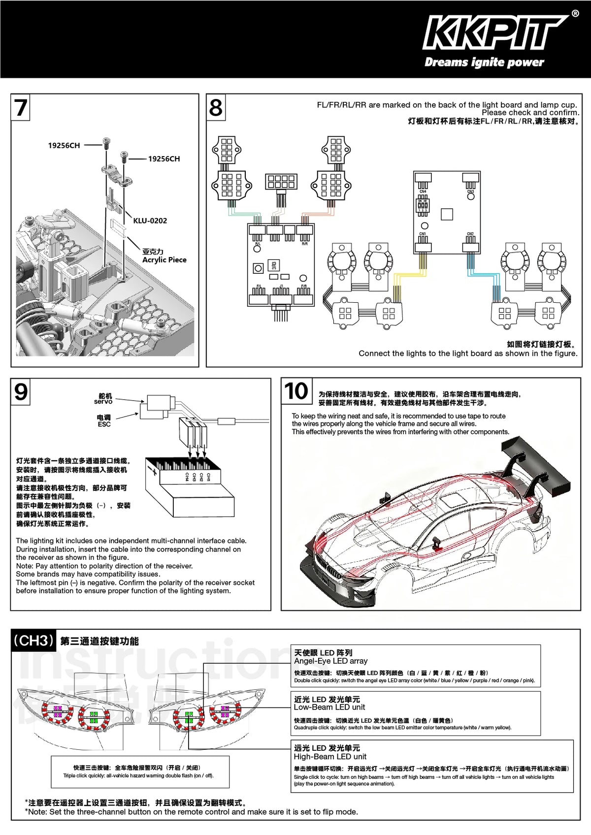KKPIT-ZQR- Rc Car KLU-02 Light Unit-91001