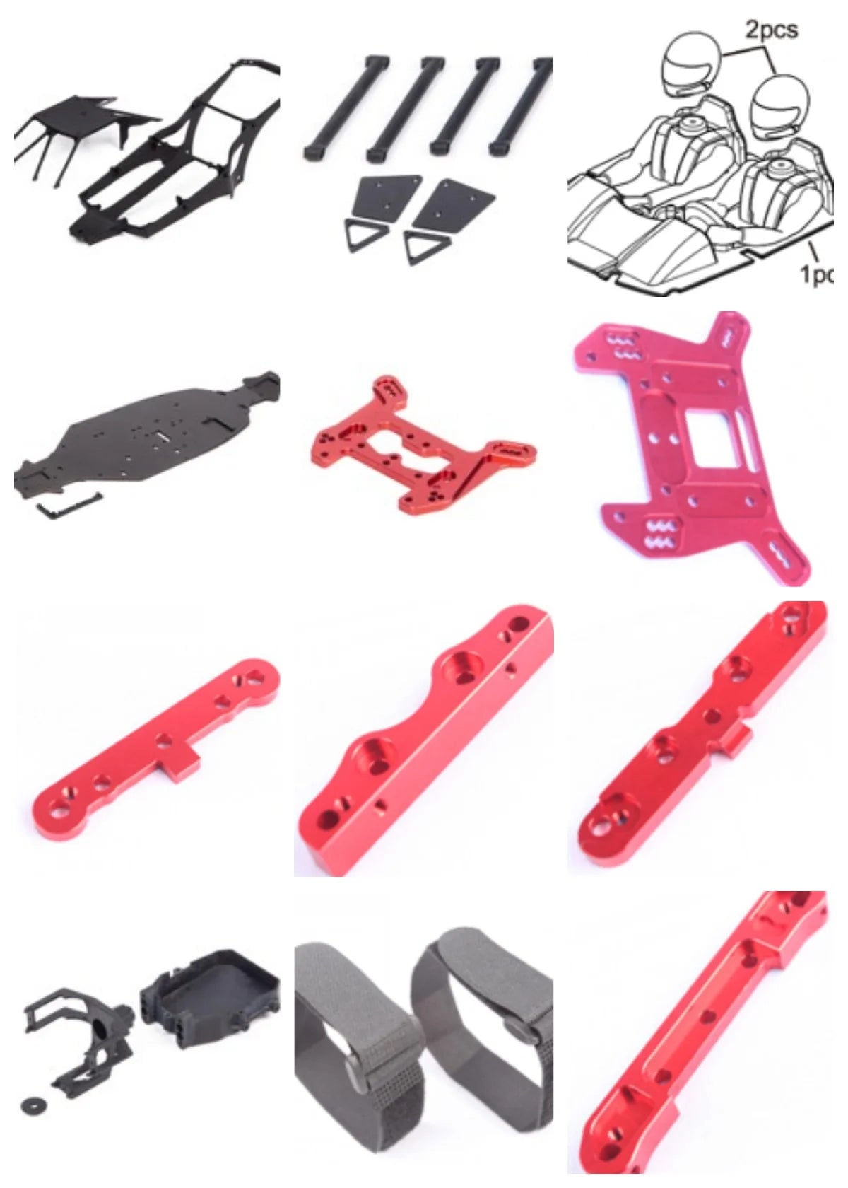 Traction Hobby Primal RC KM 1/7 C3 1/6 934 Rally Car Part  E8059 8060 8061 62 63 64 65 66 8079 8080 8081 8082 8085 8086 8087 88