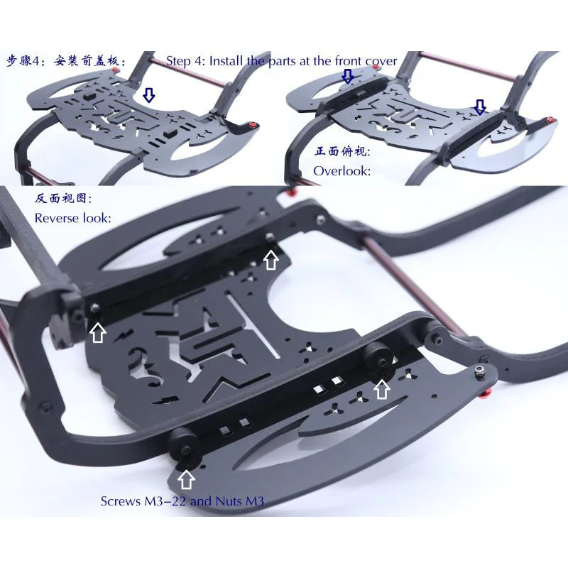 Assembly Roll Frame Shell Based Roll Cage and Wheelie Bar Set for 1/7 ARRMA RC MOJAVE 6S EXB Desert Truck Car