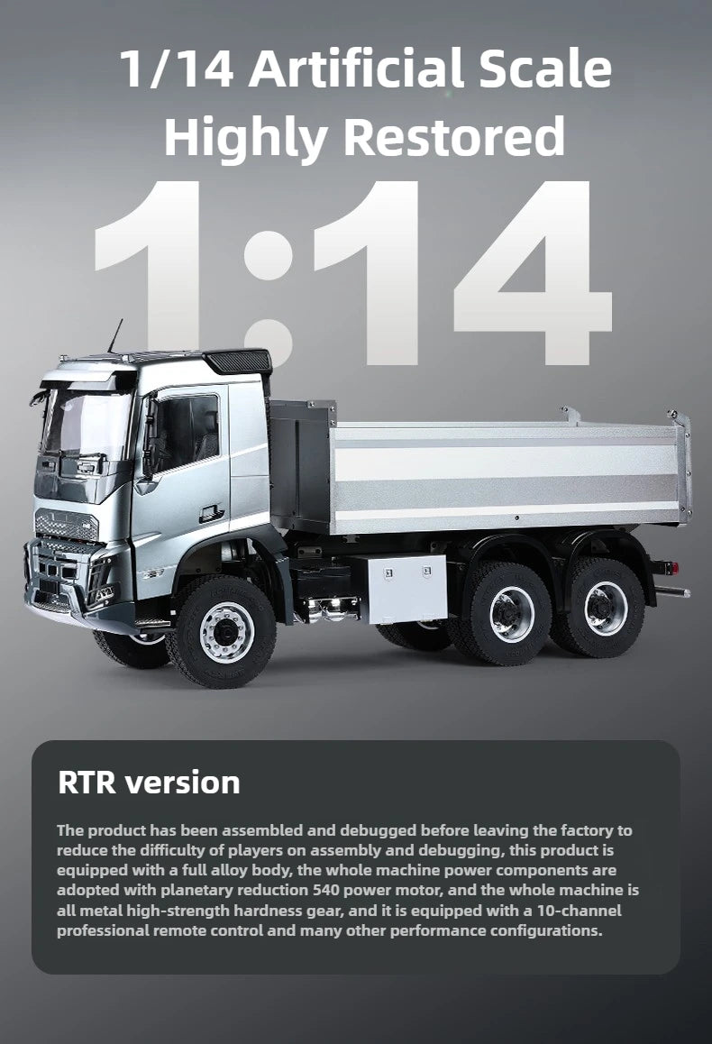 Double E E015 RC Truck 1/14 FMX RC Dump Truck RTR