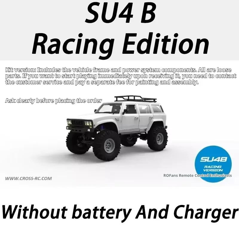 Crossrc 1/10 SU4 Rc 4WD Off Road Climbing Car KIT