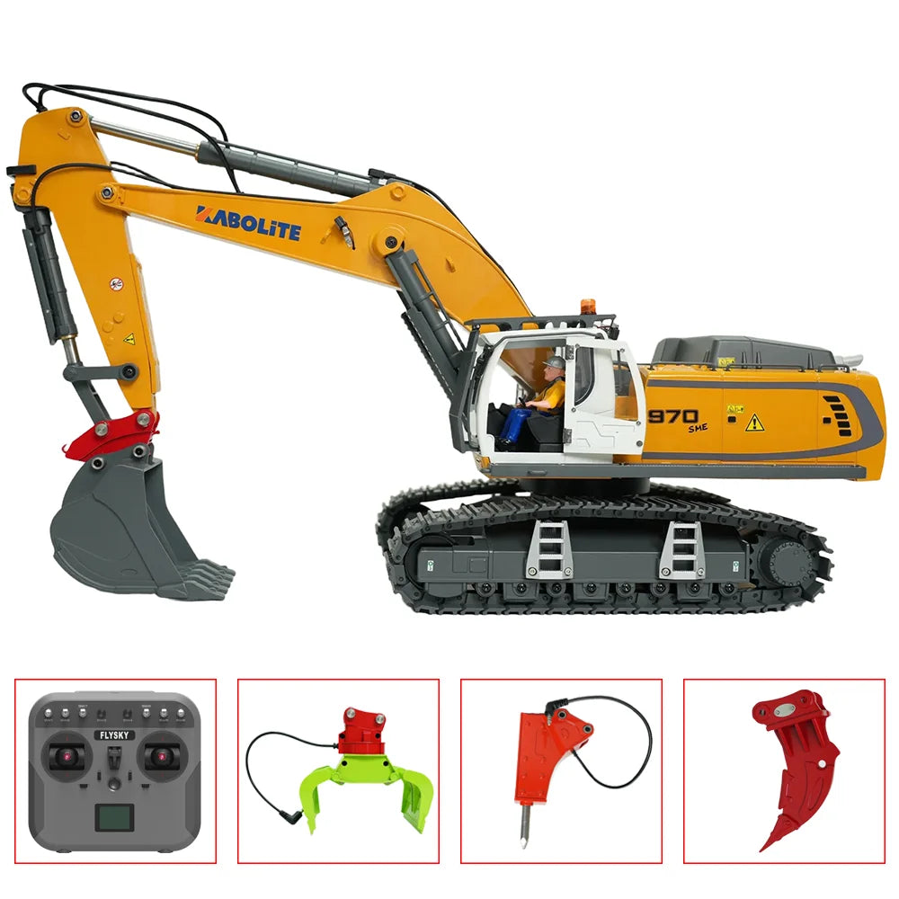 KABOLITE K5901 1/18 K970 RC Electric Excavator Model with Light System RTR