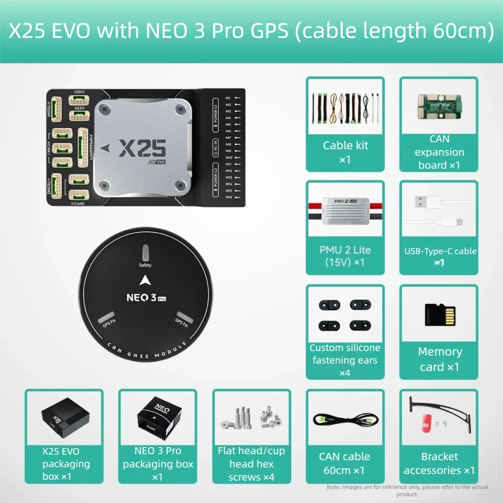 CUAV X25 EVO Autopilot Flight Controller with STM32H7 Processor Triple IMU for Multirotor Fixed Wing UGV USV