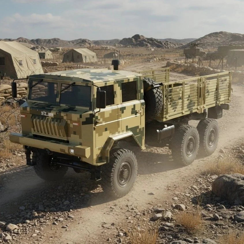 RLAARLO CQ261 1/10 6x6 RC BRUSHLESS Military Truck RTR