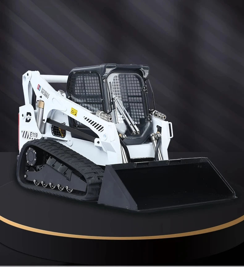 DOUBLE E E119  1/14 RC Hydraulic Tracked Bobcat Engineering Vehicle Skid Loader RTR
