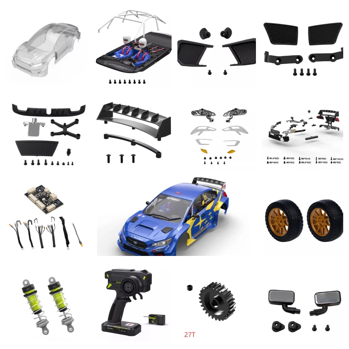 Spare Parts 001 for RLAARLO 1/10 Scale Brushless XTS-S10 4WD RTR Rally Car XTS-S10