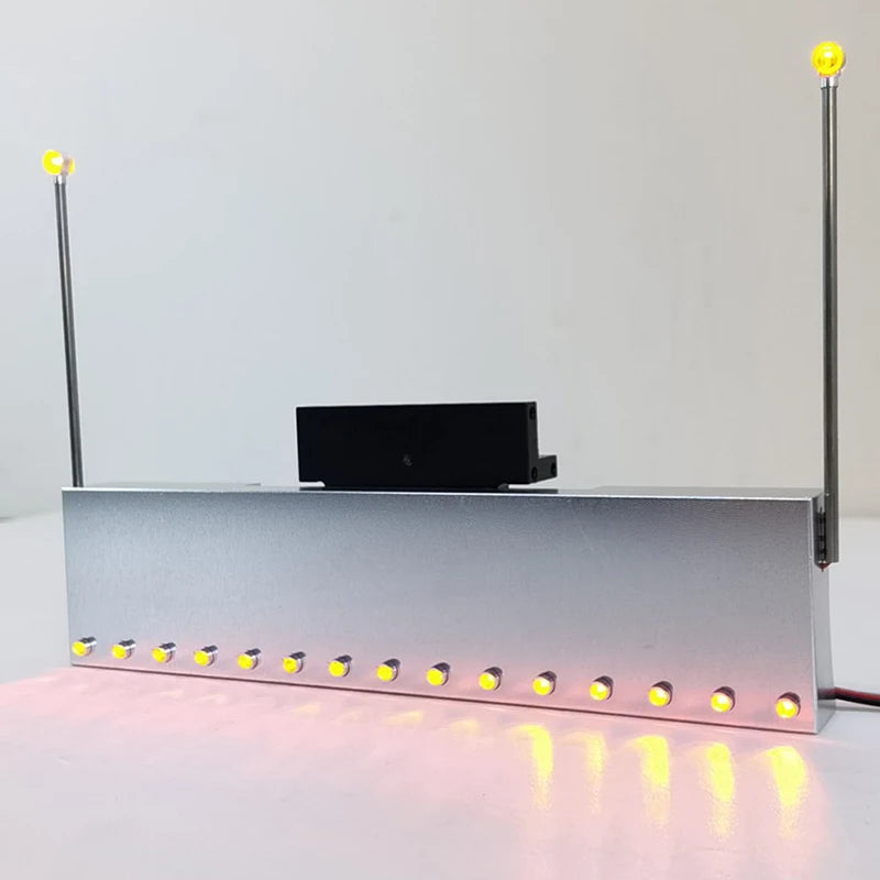 LED Metal Front Bumper Collision Avoidance for 1/14 Tamiya RC Truck Trailer king hauler 56344 56301