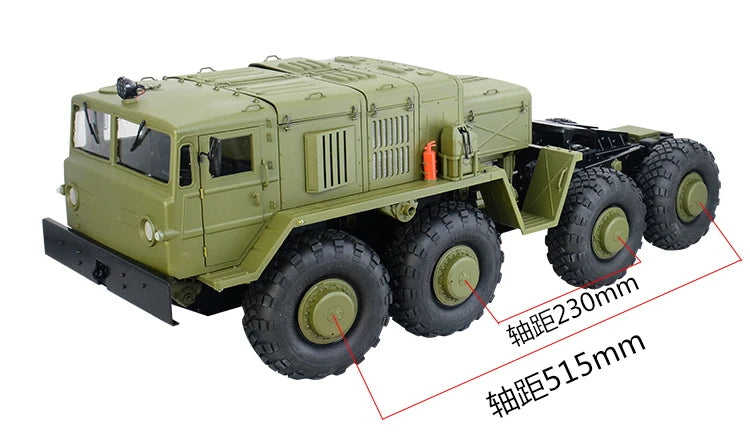 CROSSRC BC8 1/12 8x8 MAZ537 rc Military Truck KIT