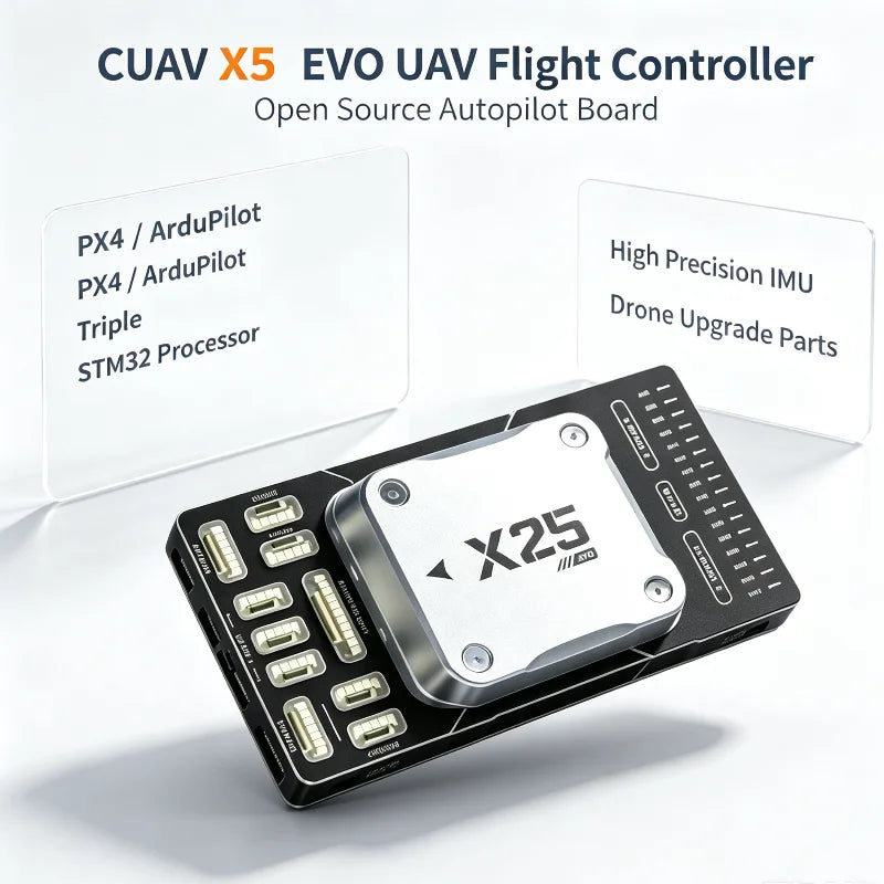CUAV X25 EVO Autopilot Flight Controller with STM32H7 Processor Triple IMU for Multirotor Fixed Wing UGV USV