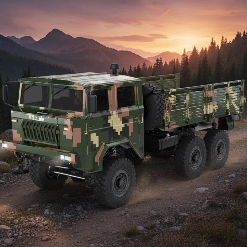 RLAARLO CQ261 1/10 6x6 RC BRUSHLESS Military Truck RTR