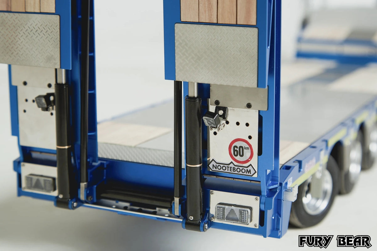 FURY BEAR Nooxion 1/14 OSDS 48-03 Series Engineering 3-axle Trailer Model