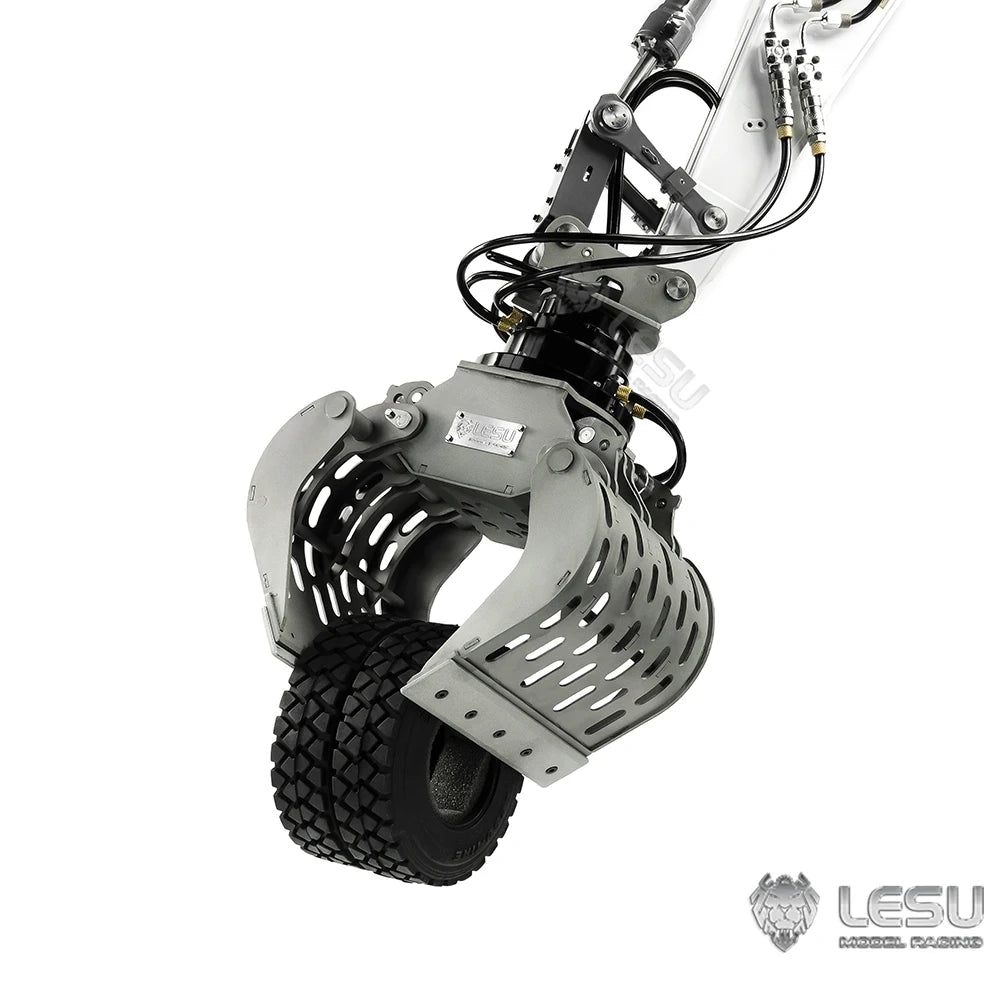 LESU 1/14 RC Hydraulic Engineering Full Metal Excavator AT-CO033-B Mechanical Claw