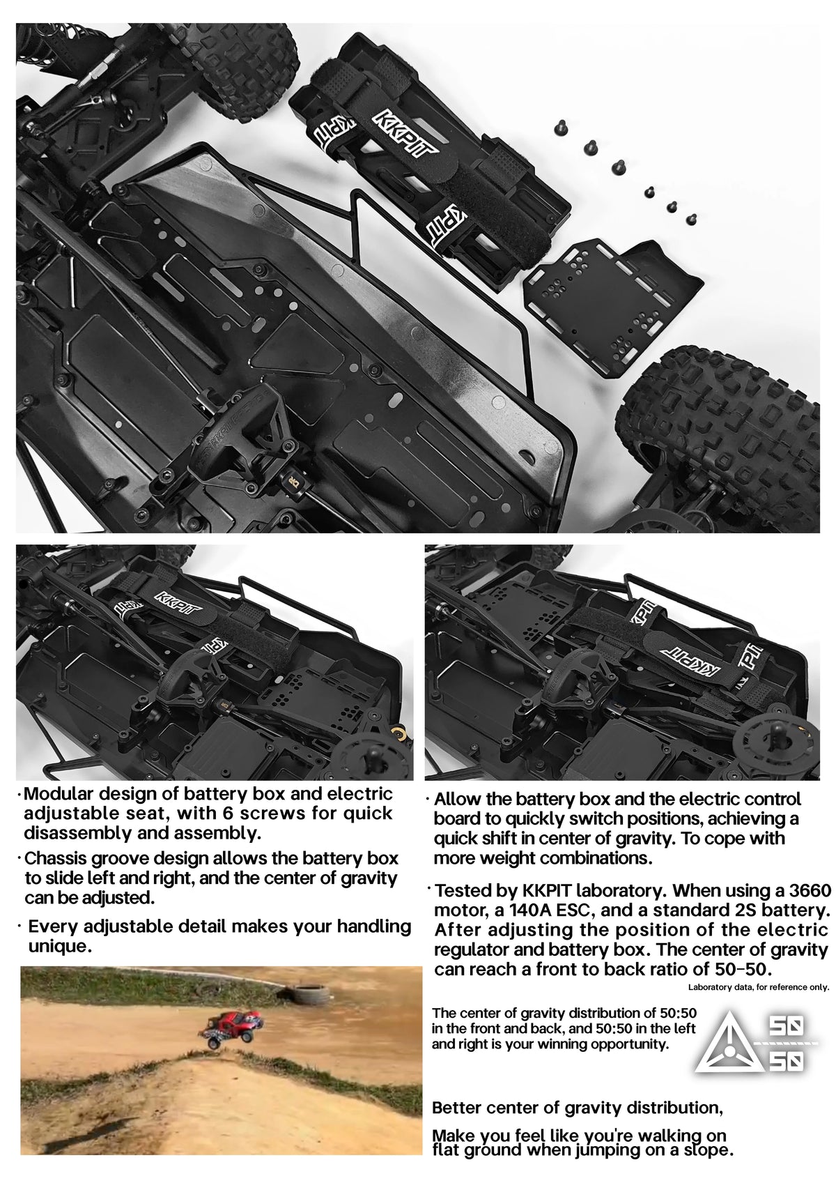 KKPIT 1/8 KONE SP LBE L-BUGGY Electric RC Buggy 330mm Wheelbase KIT