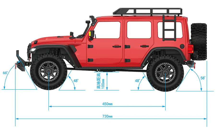 CKMX Ck5811 V2 1/7 Rc Brushless Off Road Crawler RTR