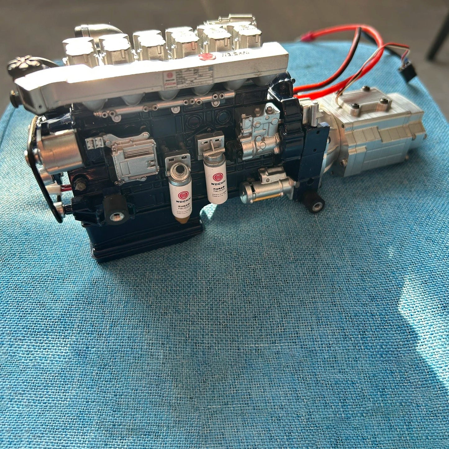 All-metal Shift Gearbox Powertrain for 1/14 Tamiya RC Dump Truck SCANIA 770S R620