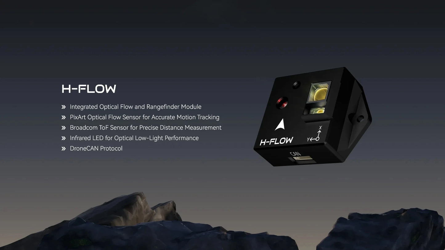 Holybro H-Flow with DroneCAN Protocol Integrated Optical Flow and Rangefinder Module