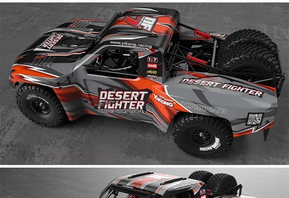 YIKONG YK4072 DF7 V4 1/7  Rc Desert Short Car RTR
