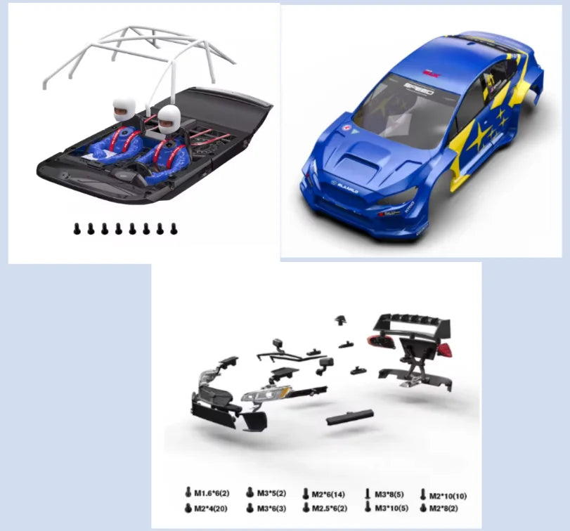 Spare Parts 001 for RLAARLO 1/10 Scale Brushless XTS-S10 4WD RTR Rally Car XTS-S10