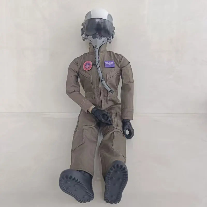 1/6 Fullbody Jet Pilots with Helmet for RC Airplane Pilot Figure Model