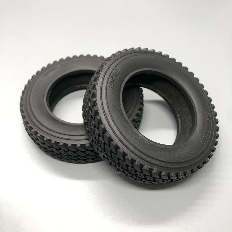 JDMODEL JDM-9D RC Towing Tire 75mm Narrow Tire Towing Carriage 1/14 for  Tamiya Rc Truck Trailer 32pcs