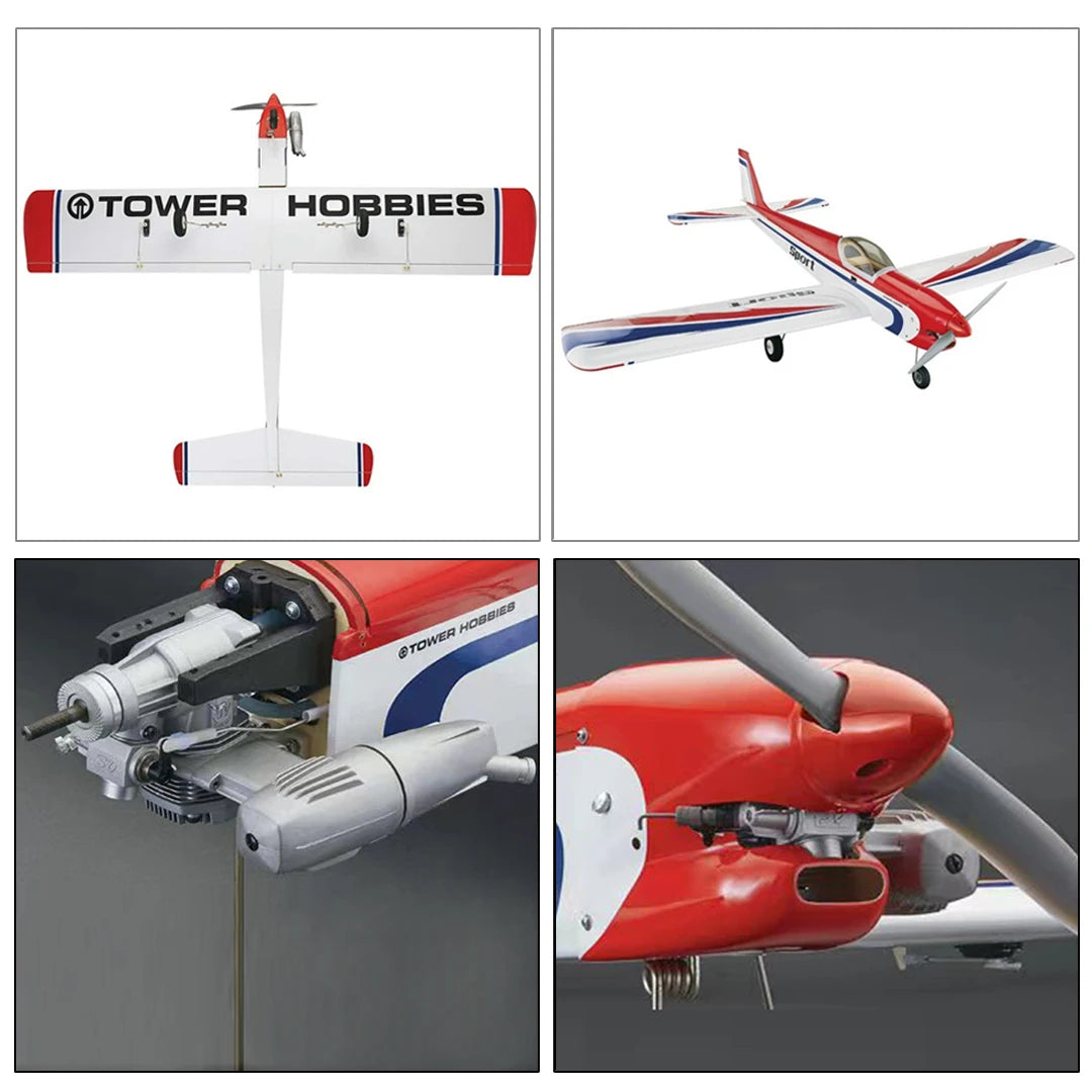 ASP FS52AR 52 8.56cc Scale Four Stroke Methanol Nitro Engine Motor for RC Fixed Wing Aircraft Airplane