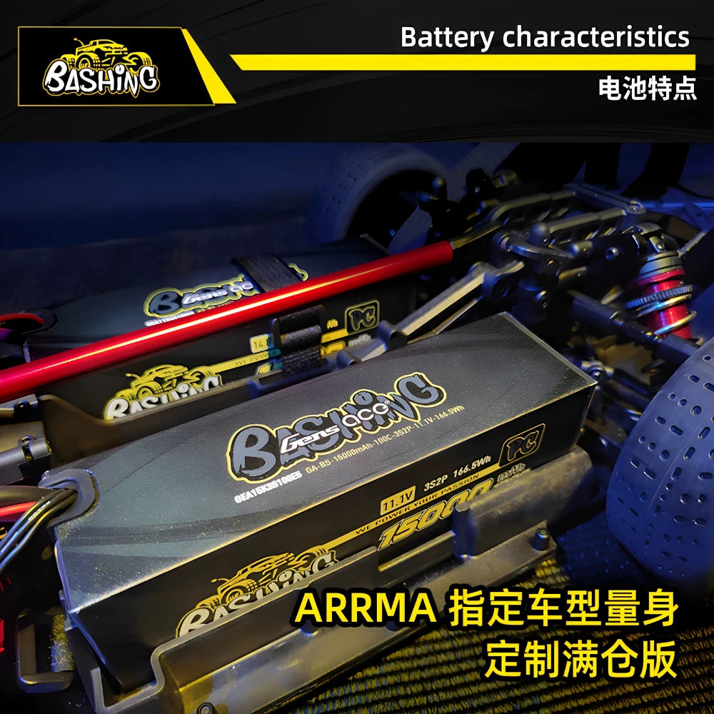 GENS ACE BASHING ARRMA RC Car 8000mAh 4S Battery EC5 Plug