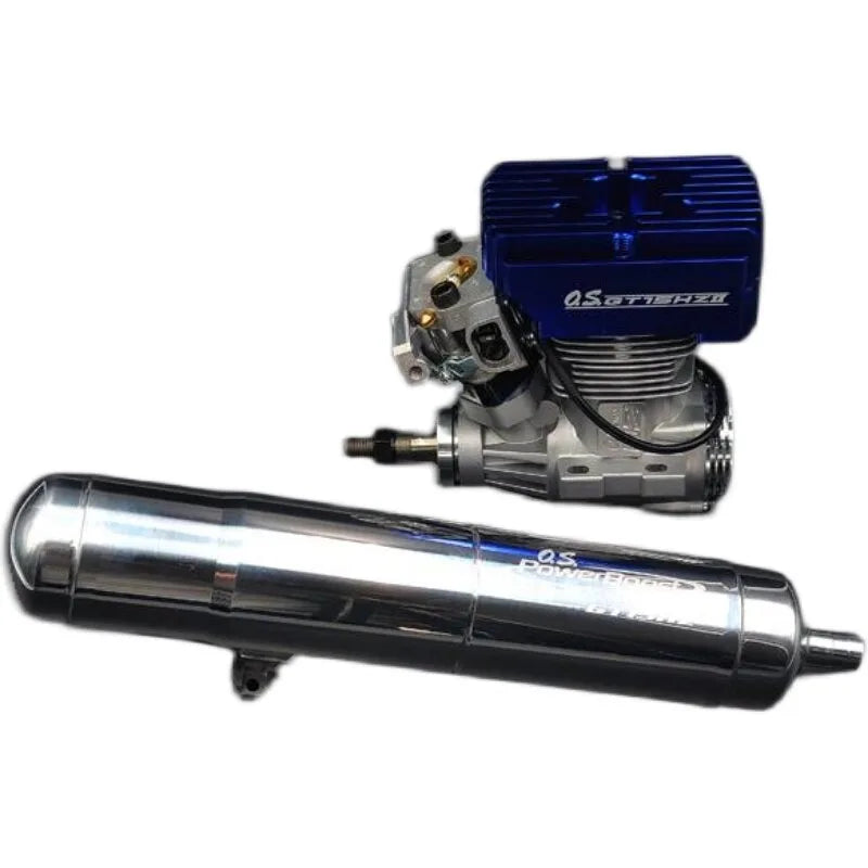 OS Engines GT15HZ II 15cc 2-Stroke Gas Version Engine with PowerBoost Pipe Muffler for 700 91 Class RC Helicopter Petrol Engine