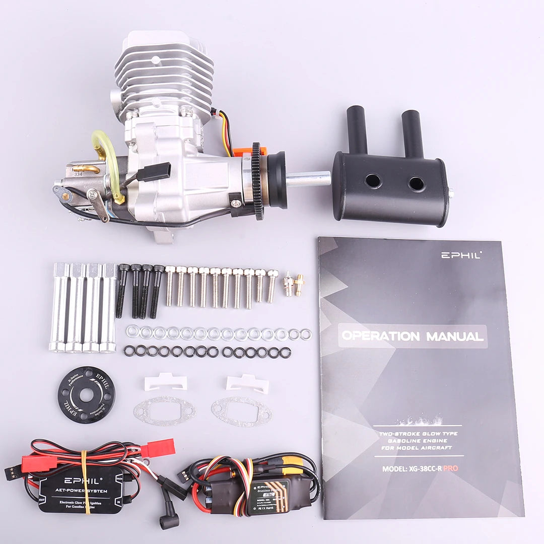 Ephil XG-38cc-R Pro RC Aircraft Engine WITH Electric Starter