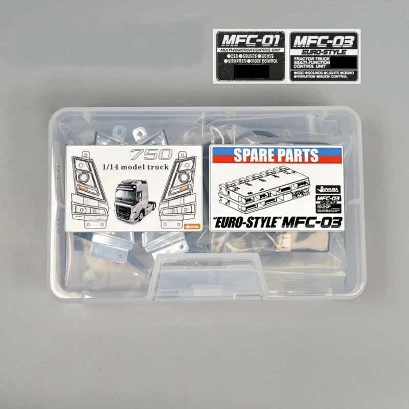 JUWUBA  4 in 1 Light Set Lamp System MFC-03 01 for 1/14 Tamiya RC Tractor VOLVO FH16 750 56362 Toy