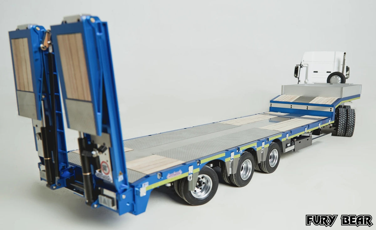 FURY BEAR Nooxion 1/14 OSDS 48-03 Series Engineering 3-axle Trailer Model