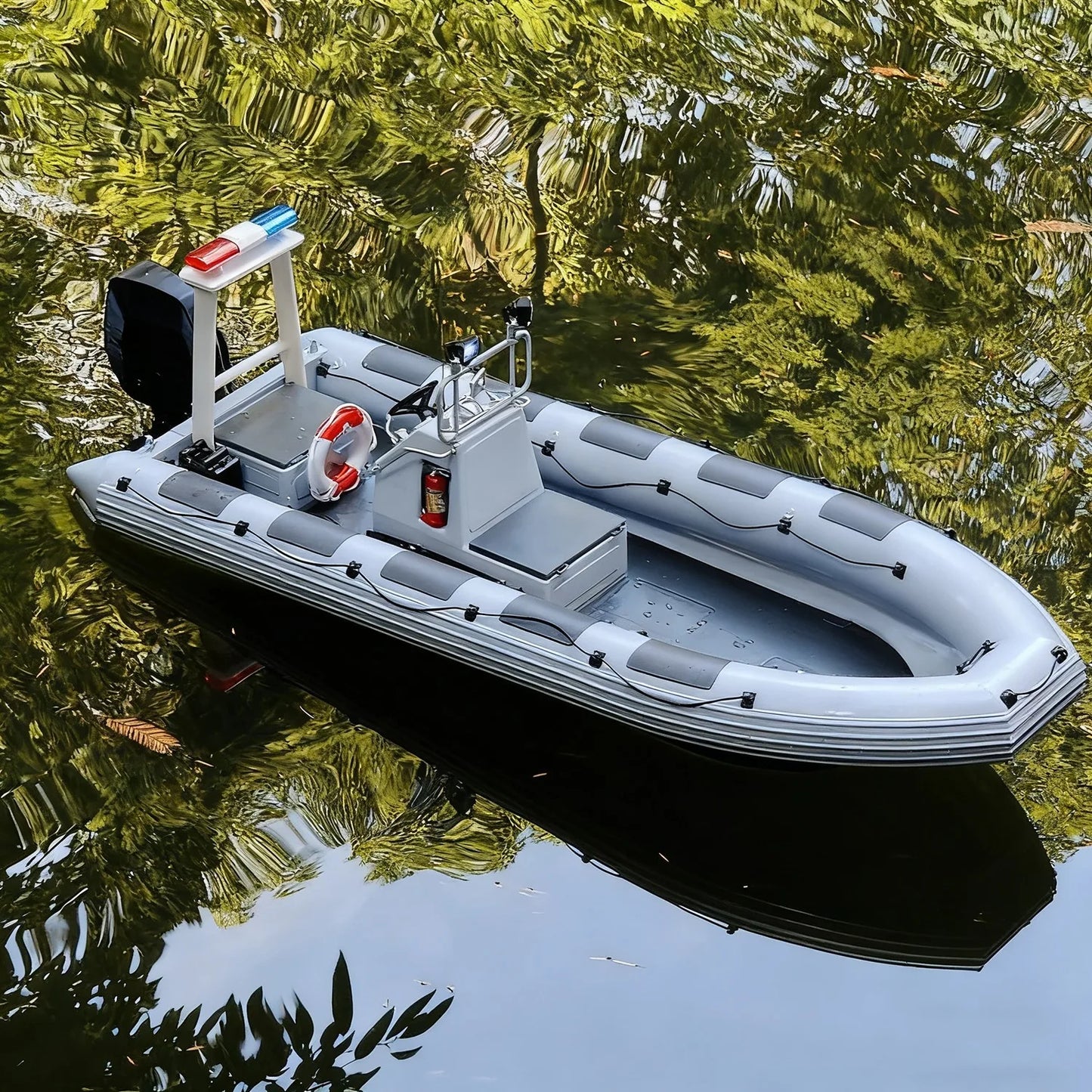 1/9 3D PRINT 86cm Remote Controlled Inflatable Boat with Light RTR
