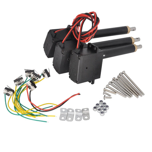 3ps Metal Boom Driving Servo Push Rod with Limit Switch for Double E E568 E561-003 RC EXCAVATOR TOY