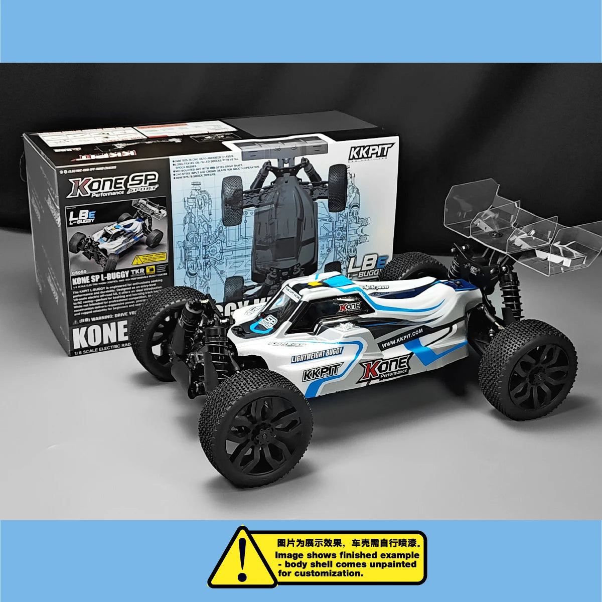 KKPIT 1/8 KONE SP LBE L-BUGGY Electric RC Buggy 330mm Wheelbase KIT