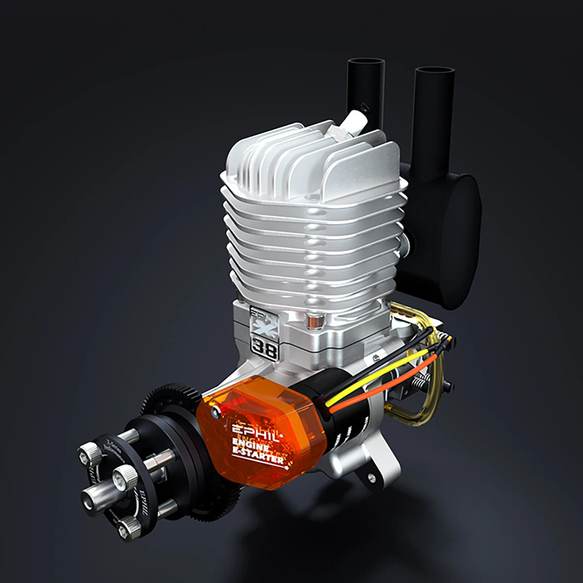 EPHIL Power X-38cc-R Pro Model Aircraft Engine WITH Electric Starter