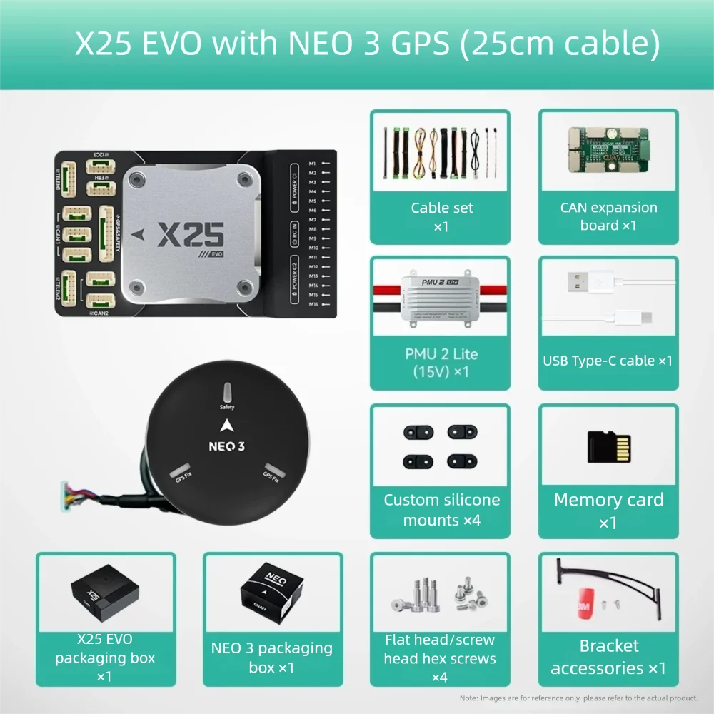 CUAV X25 EVO Autopilot Flight Controller with STM32H7 Processor Triple IMU for Multirotor Fixed Wing UGV USV