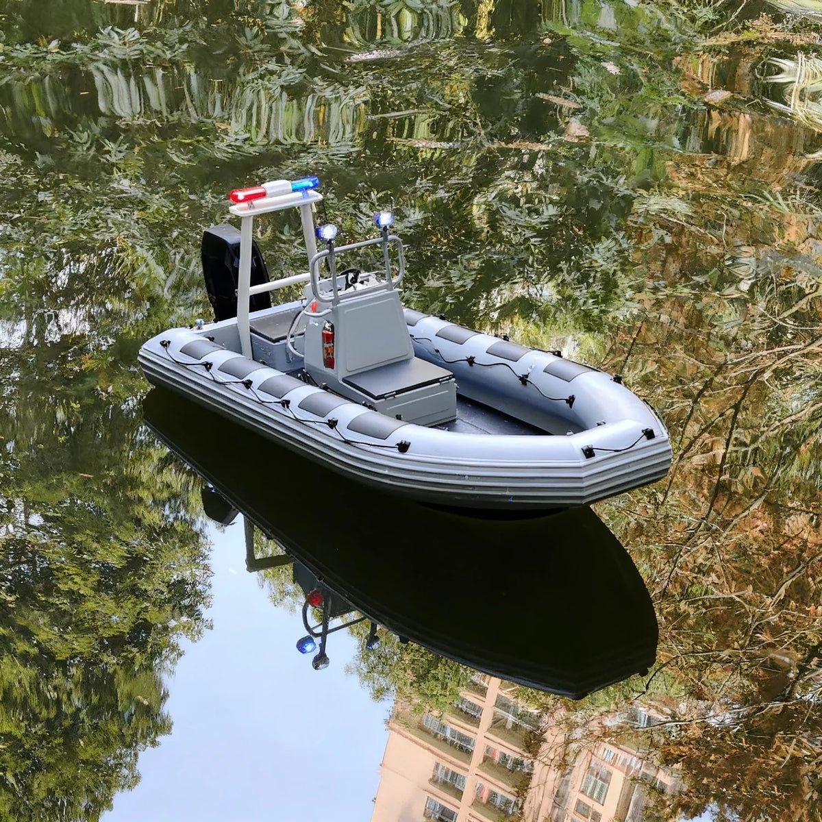 Remote Control Inflatables 1/9 3D PRINT 86cm Remote Controlled Inflatable Boat with Light RTR ...
