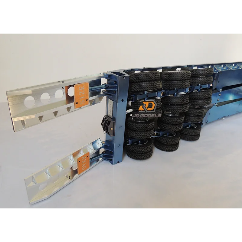 JDMODEL JDM-9D RC Towing Tire 75mm Narrow Tire Towing Carriage 1/14 for  Tamiya Rc Truck Trailer 32pcs
