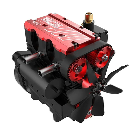 TOYAN FS-L200AC Engine Model 7cc Inline 2 Cylinders 4 Stroke Air Cooled Nitro Engine Model Kit