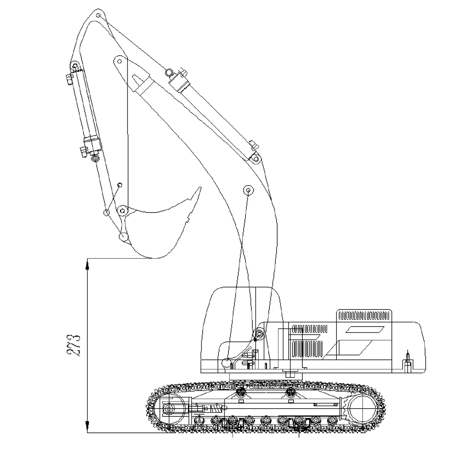 JDMODEL 1/14 V2 360L RC Hydraulic Excavator JDM 106 RTR