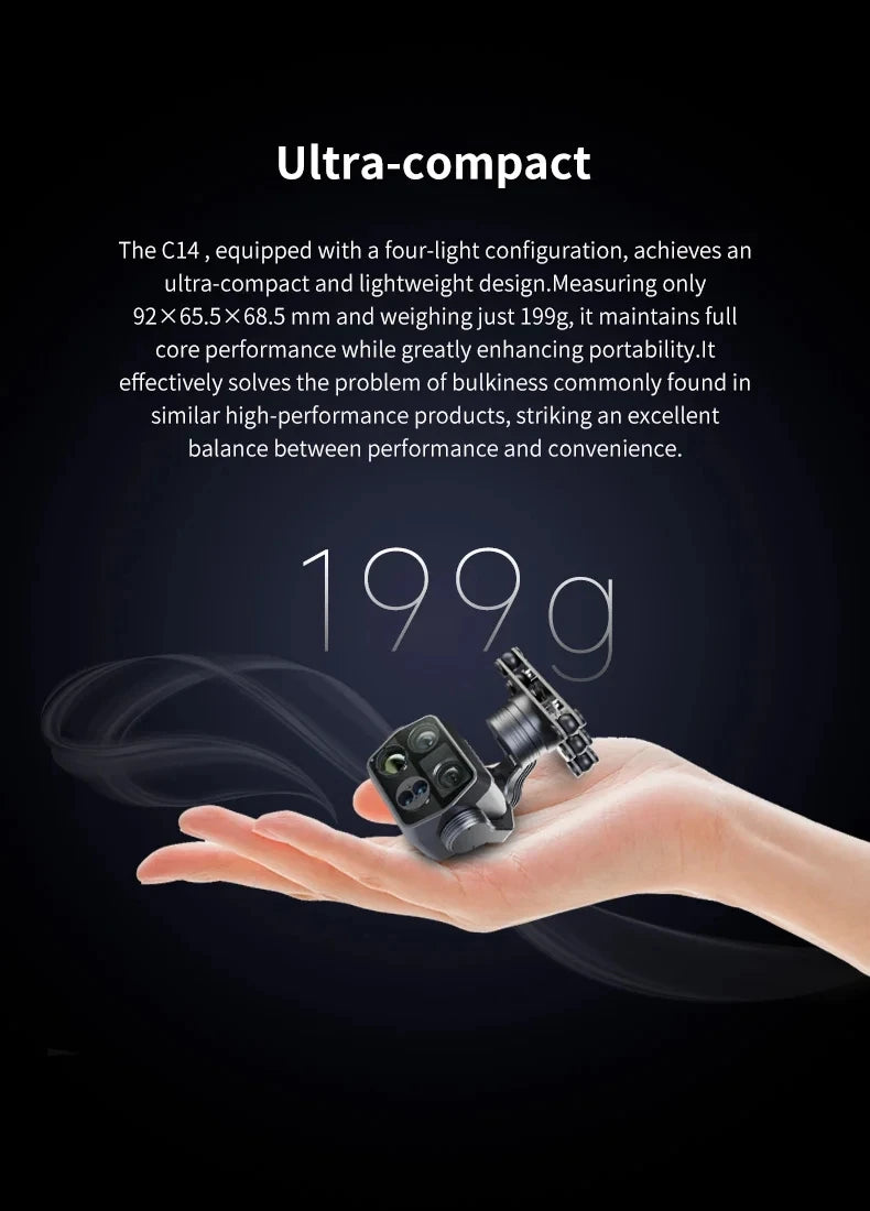 Skydroid C14 High-resolution Thermal Imaging Camera with Laser Ranging and Three-axis Stabilization