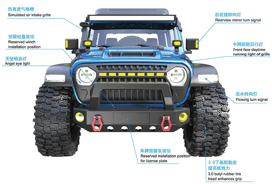 CKMX Ck5811 V2 1/7 Rc Brushless Off Road Crawler RTR