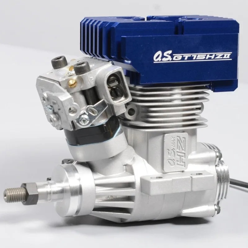 OS Engines GT15HZ II 15cc 2-Stroke Gas Version Engine with PowerBoost Pipe Muffler for 700 91 Class RC Helicopter Petrol Engine