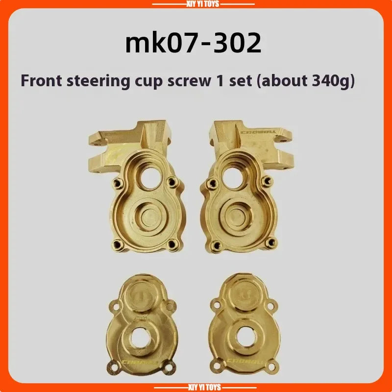 RLAARLO Mk07 Jk07pro Op Part Metal Accessories Armor Weight C Seat Steering Cup Bridge Cover Front Bar Differential Shell