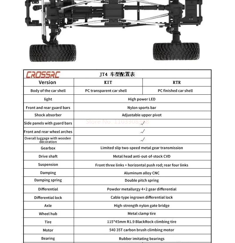 CROSSRC EMO JT4   Rc 4wd Off-Road Car RTR