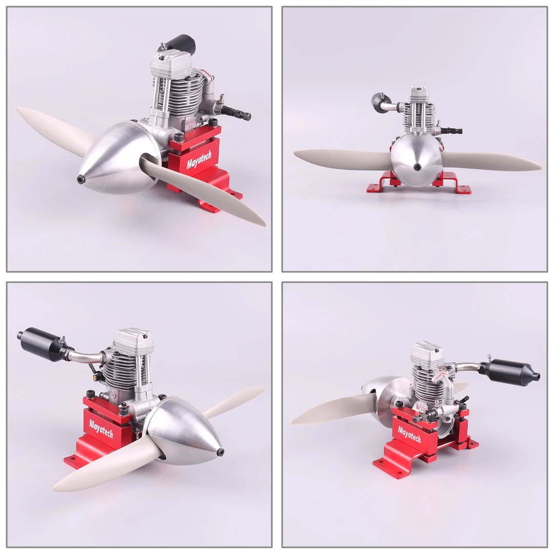 ASP FS52AR 52 8.56cc Scale Four Stroke Methanol Nitro Engine Motor for RC Fixed Wing Aircraft Airplane