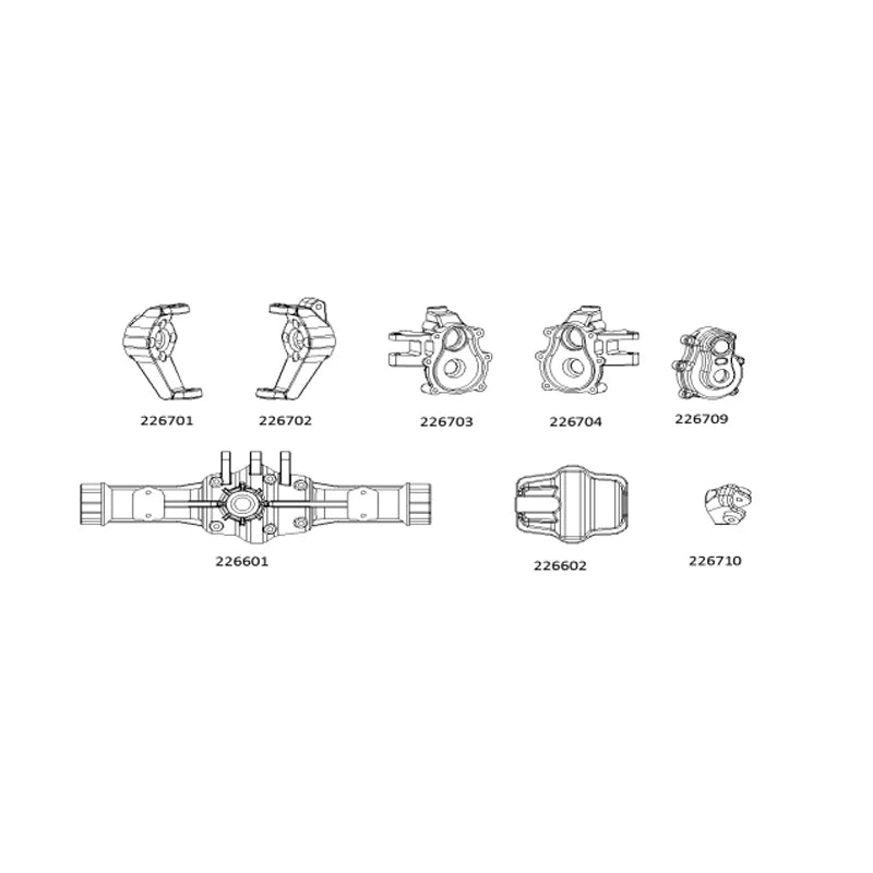 CROSSRC EMOX Rhinoceros Front Axle Housing Component 226601 CS-97401082