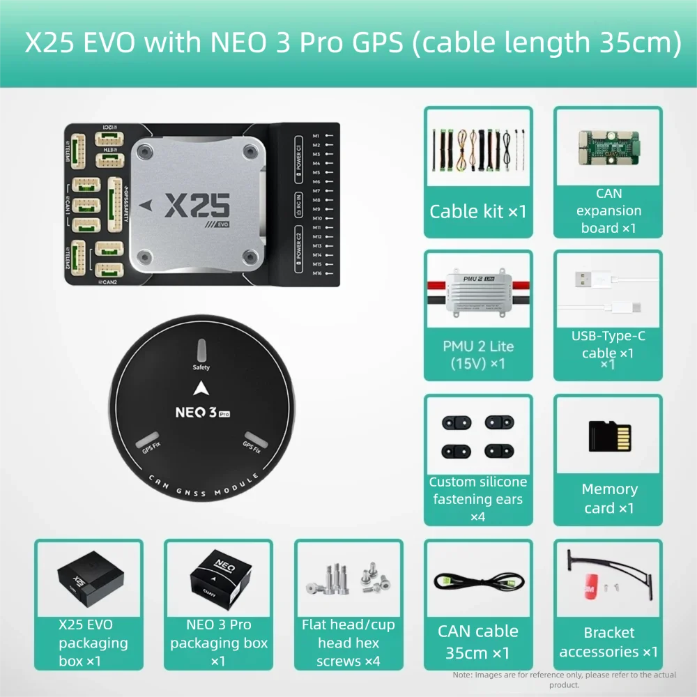 CUAV X25 EVO Autopilot Flight Controller with STM32H7 Processor Triple IMU for Multirotor Fixed Wing UGV USV