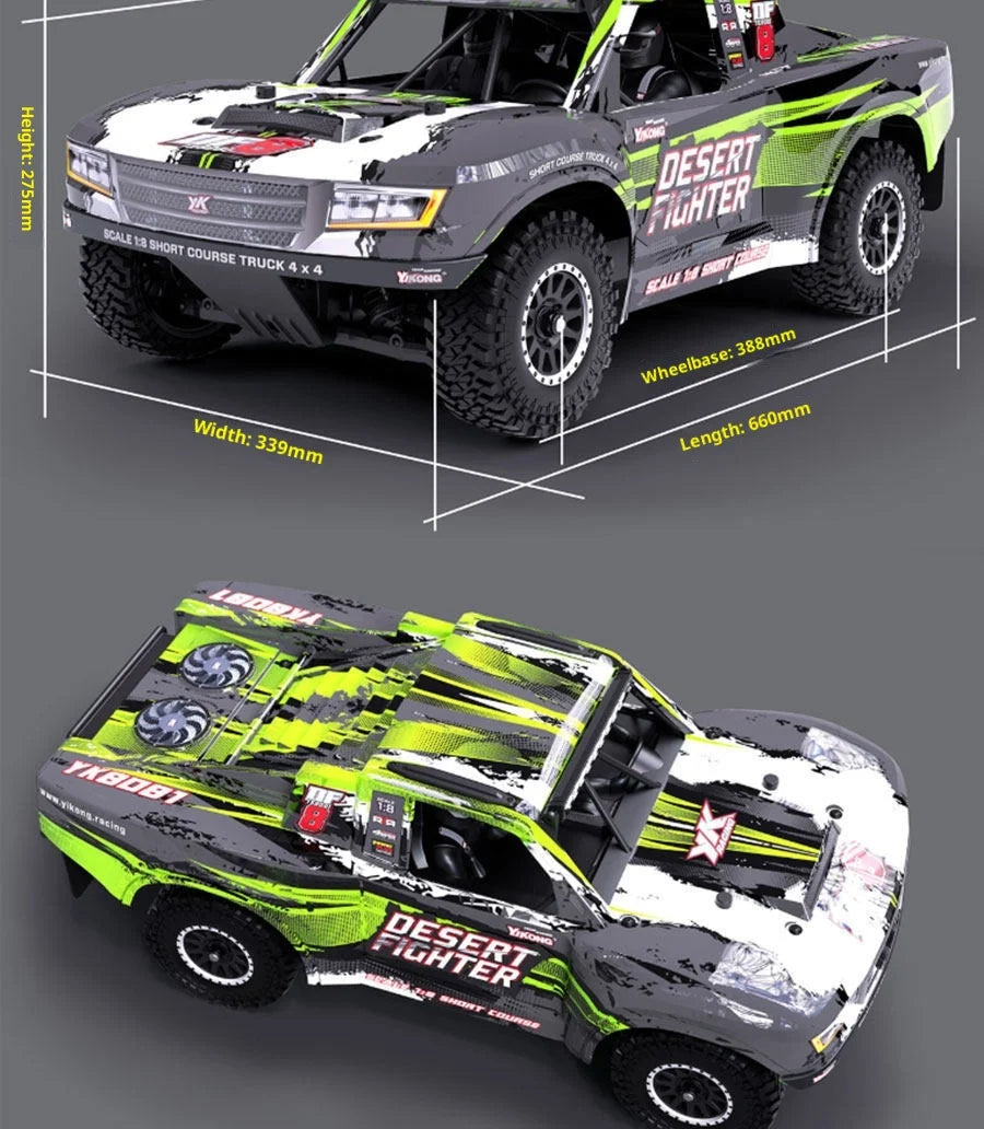 YIKONG YK8081 DF8 RC 4WD Brushless Desert Short TRUCK RTR
