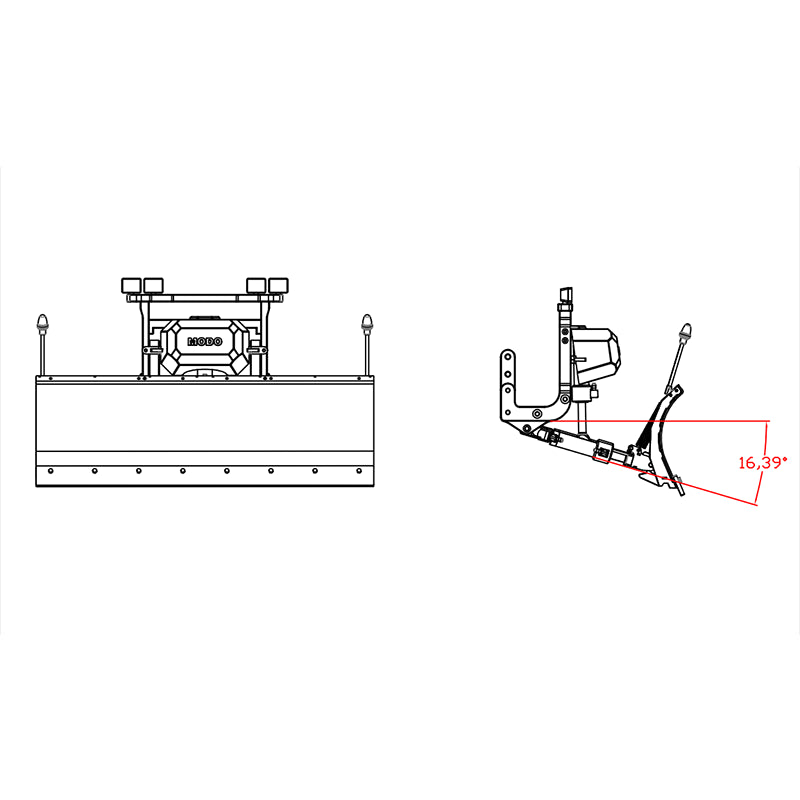 Metal Hydraulic Snow Shovel Shovel for 1/14 Tamiya RC Truck Trailer Scania MAN Actros